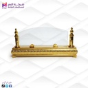 استاند مكتب كريستال قاعدة ذهبي موجه
