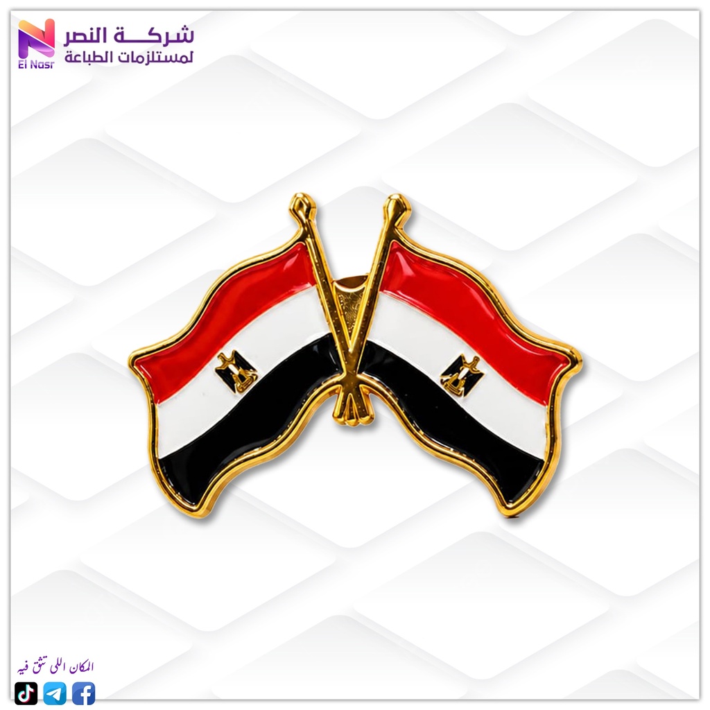 دبوس علم مصر زوجي