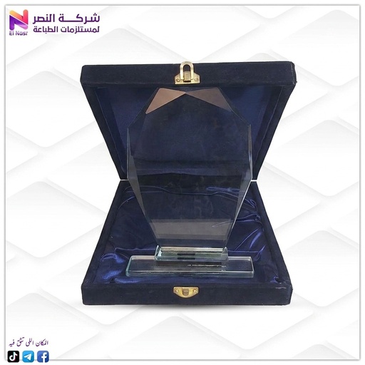 [1498] درع كريستال GM-30 بالعلبة القطيفة